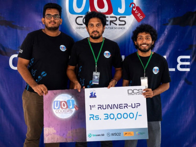 PeraCom Team Secures First Runner-Up at UoJCoders v5.0